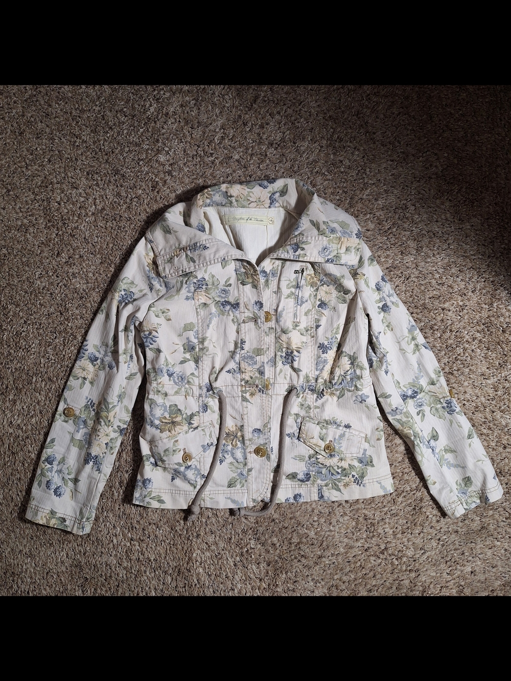 Anthropologie Daughters of the Liberation Floral Utility Jacket - Size M